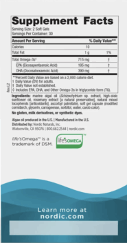 Alternative view of Algae Omega - 60 softgels